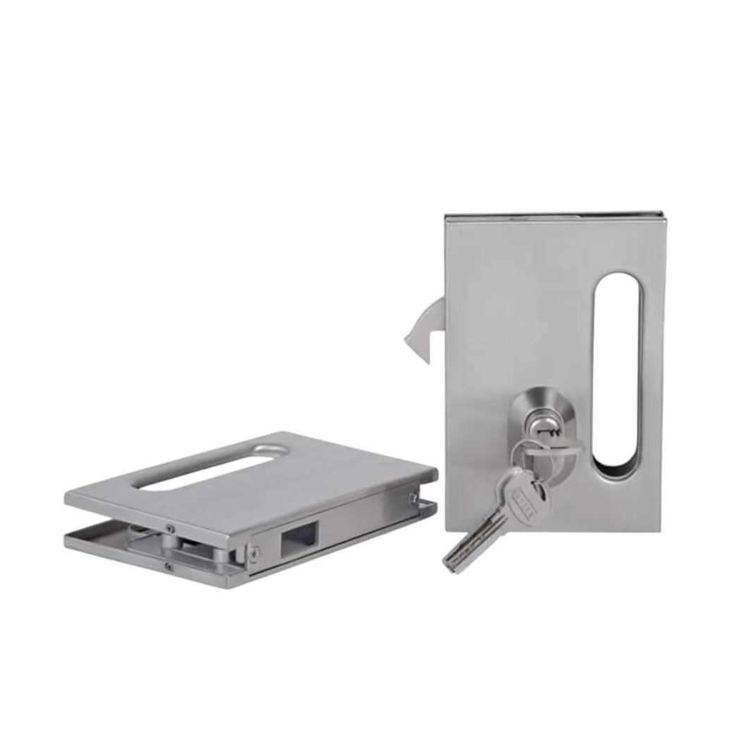 Sliding Glass Door Lock with Strike Plate